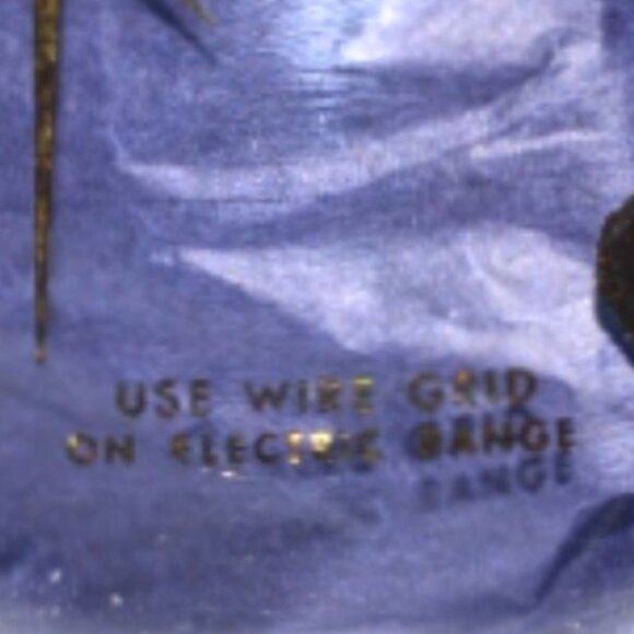 MCM Corning Clear Glass Stovetop Coffee Pot Atomic Starburst Pattern Gold Color - Picture 8 of 8